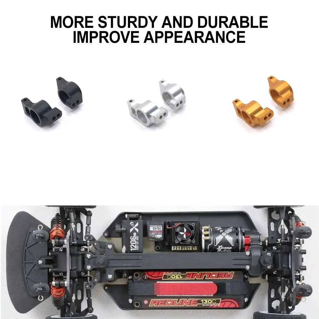 RCGOFOLLOW 2 قطعة سبائك الألومنيوم ارتداء مقاومة المحور الخلفي الناقل ل 1/10 المحاور الخلفية LC سباق PTG-2 RC جزء السيارة الأزرق #5