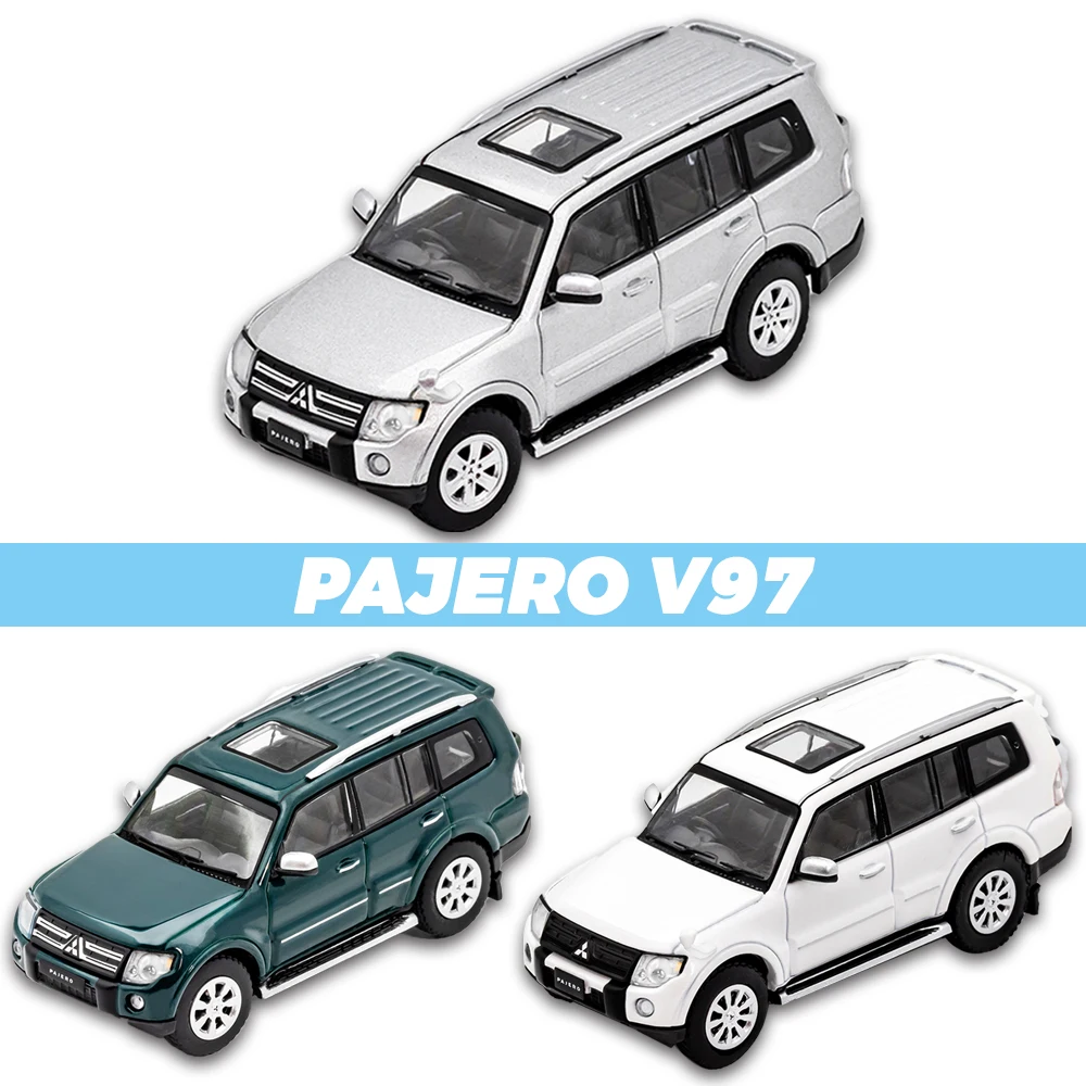 GCD 1/64 Mitsubishi Pajero V97 Sport Utility Vehicle Model Diecast Car Collection Toy Station Vehicle with Display Box Gifts