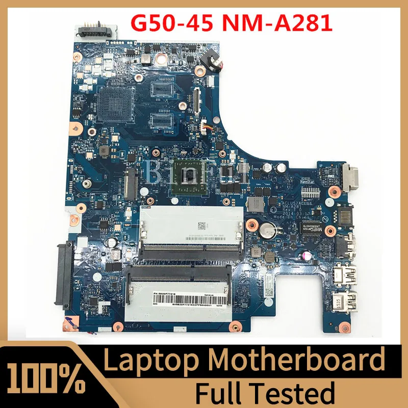 

ACLU5/ACLU6 NM-A281 Mainboard For Lenovo G50-45 Laptop Motherboard 5B20G38065 With A6-6310 CPU 100% Full Tested Working Well