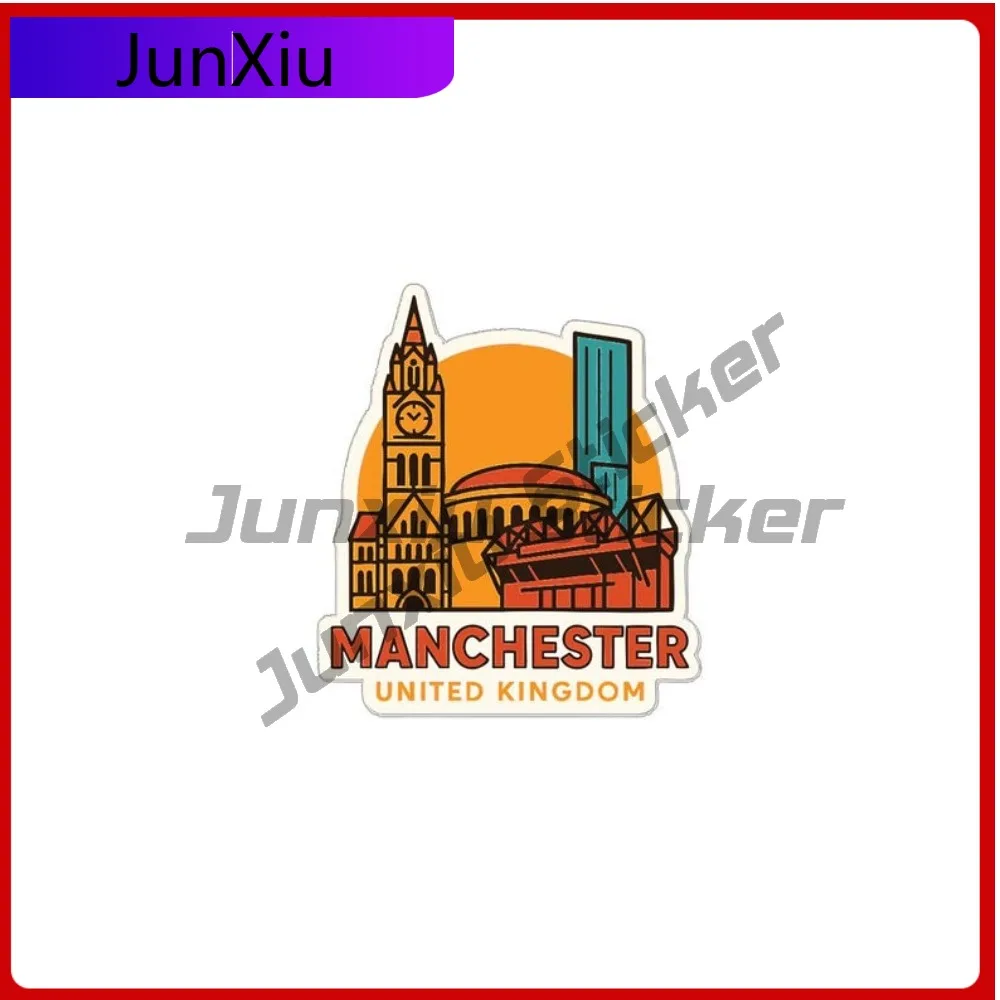 

Manchester Uk City Sticker Travel Vacation Vinyl Decal Waterproof Cover Scratches Decor Cars Suv Bodywork Motocross Bumper Hood