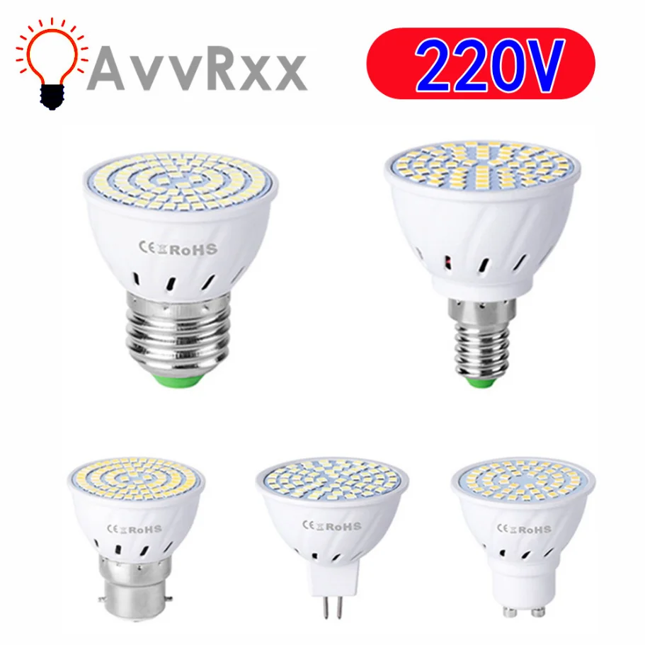 

Светодиодная лампа GU10 E27 E14 точечная Лампа 48 60 80LED s лампа 220 В GU 10 Светодиодная лампа MR16 gu5.3 точесветильник светильник B22 9 Вт 7 Вт 5 Вт