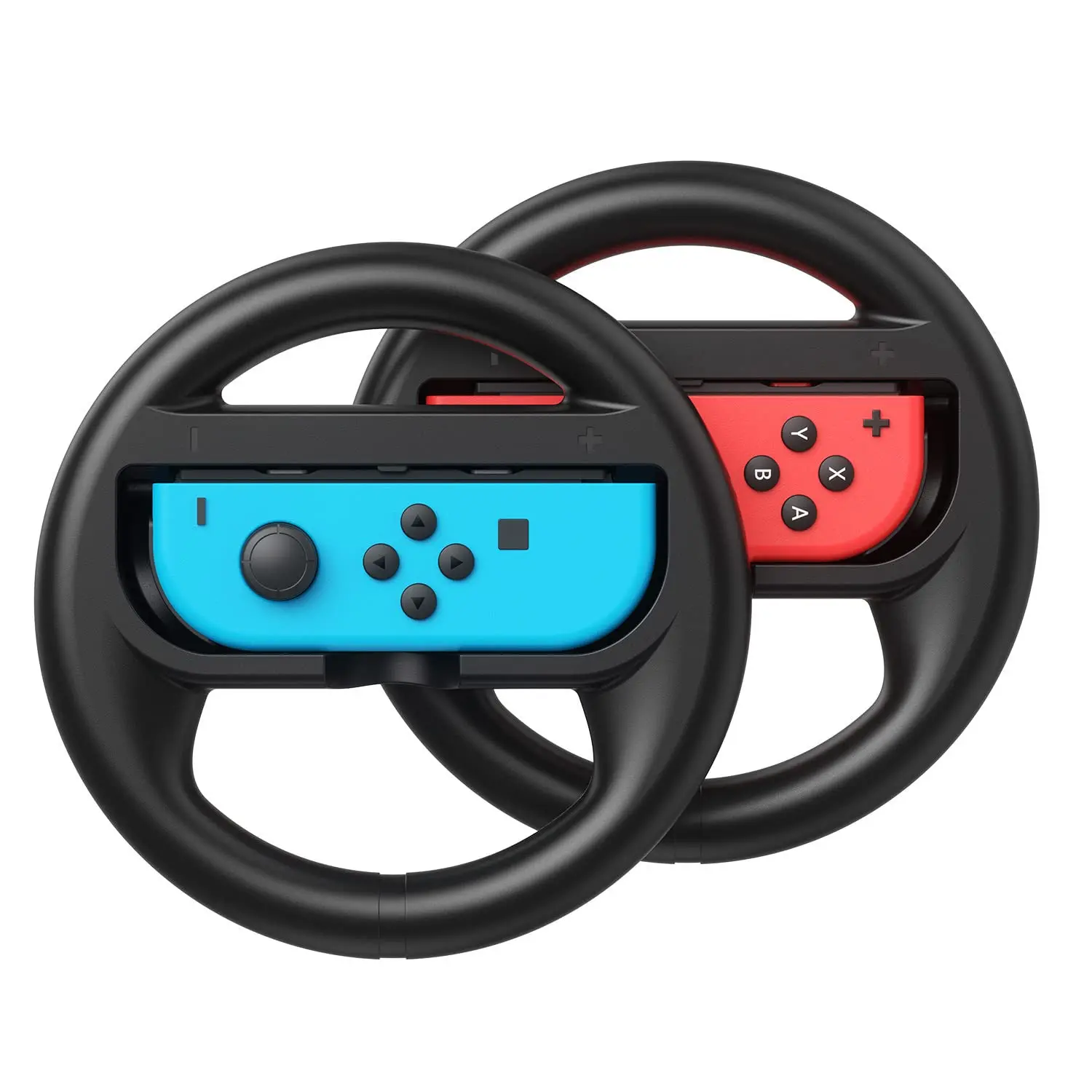 2Pcs Left Right Game Steering Wheel Controller Handle Holder Grip JoyCon Controller Gamepad For Nintendo Switch OLED Accessories