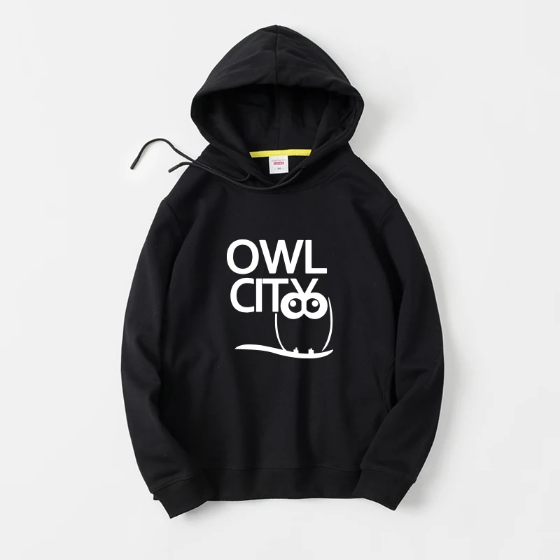

Худи унисекс Owl City в стиле хип-хоп, свободного кроя, для весны, осени и зимы, спортивная одежда для пар, смесь хлопка и полиэстера