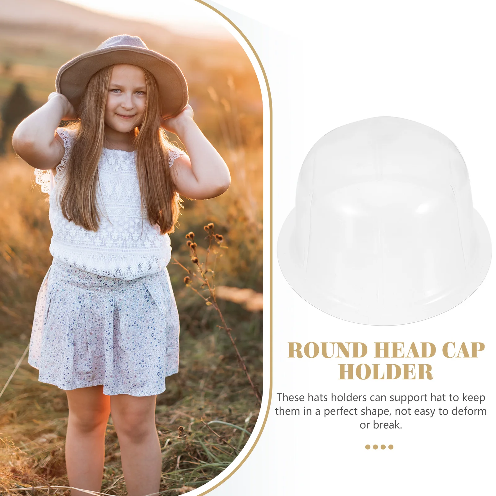 

8 pcs Hat Support Holders Perfect Shape Child Plastic Stand Rack PVC Display for Kids Caps Storage ganizers Home Use