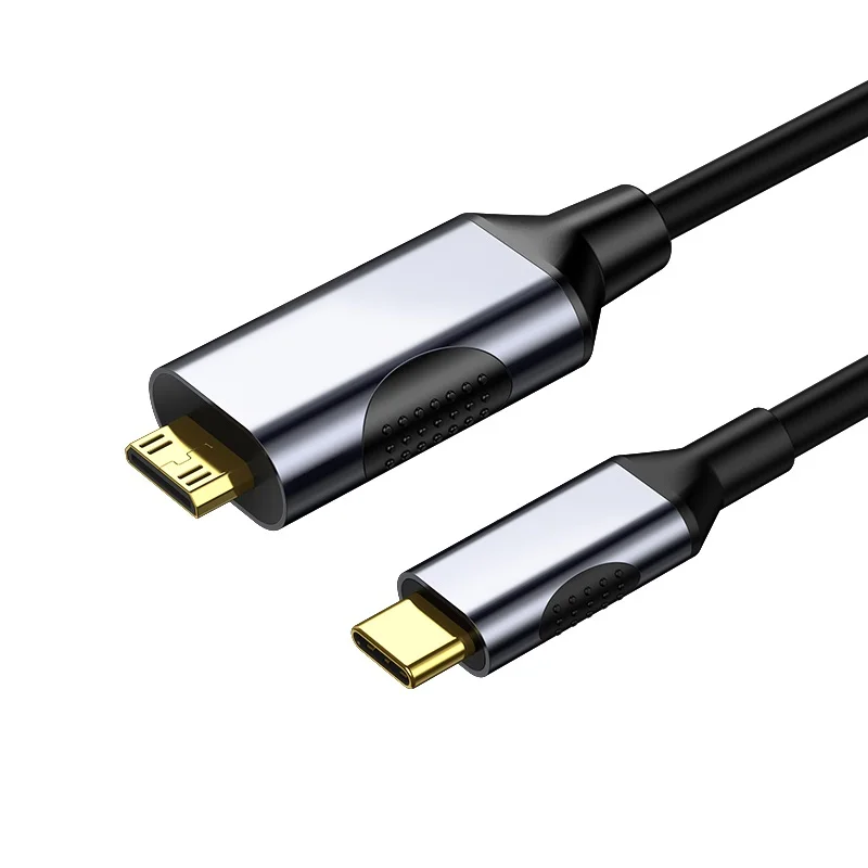 USB C타입 to 미니 HDMI 케이블, 4K C타입 to 미니 HDMI 2.0 케이블, 60Hz, 4K 맥북 프로 에어 아이패드 프로 HDTV 1.5M