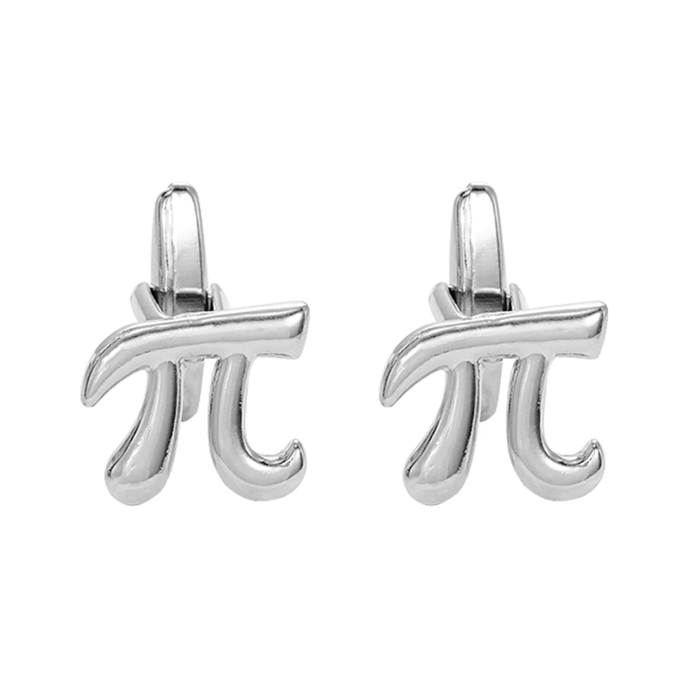 Symbol π Manschettenknöpfe Geschenke für Studenten Persönlichkeit Zeichen Pi Manschettenknöpfe – Detail 7