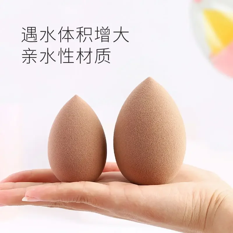 Makeup Powder Puff Egg-shaped Frame Transparent Puff Make Up Organizer Holder Beauty Cosmetic Sponge with Storage Box