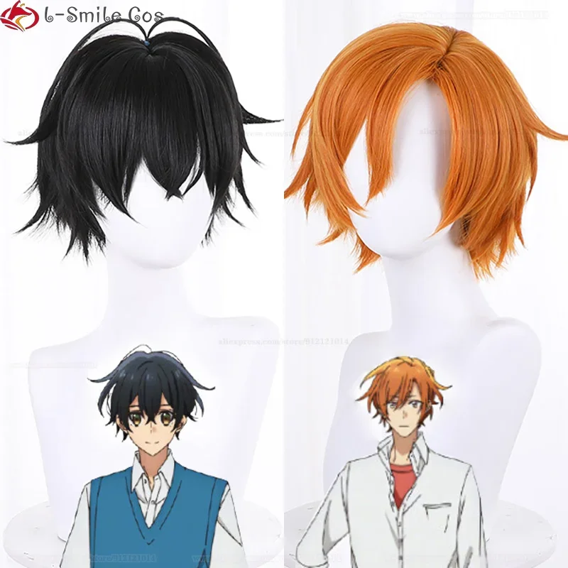 Anime Sasaki and Miyano Cosplay Sasaki Shuumei Miyano Yoshikazu Cosplay Wig Heat Resistant Synthetic Hair Party Wigs + Wig Cap