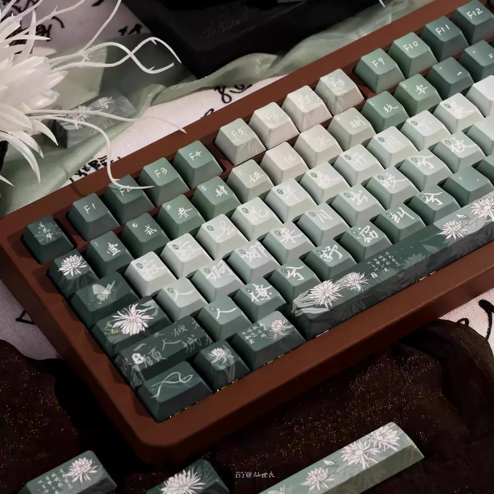 Epiphyllum Dream Keycaps MDA PBT Sublimación para Teclado Mecánico MX - imagen 5