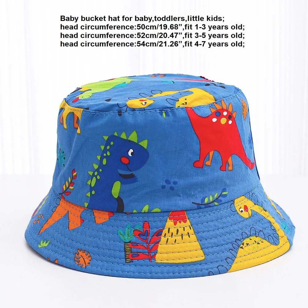 Summer Panama Baby Girls Hat Autumn Cartoon Boys Fisherman\'s Cap Beach Baby Sun Hat Outdoor UV Bucket Hat for Kids Toddler Visor