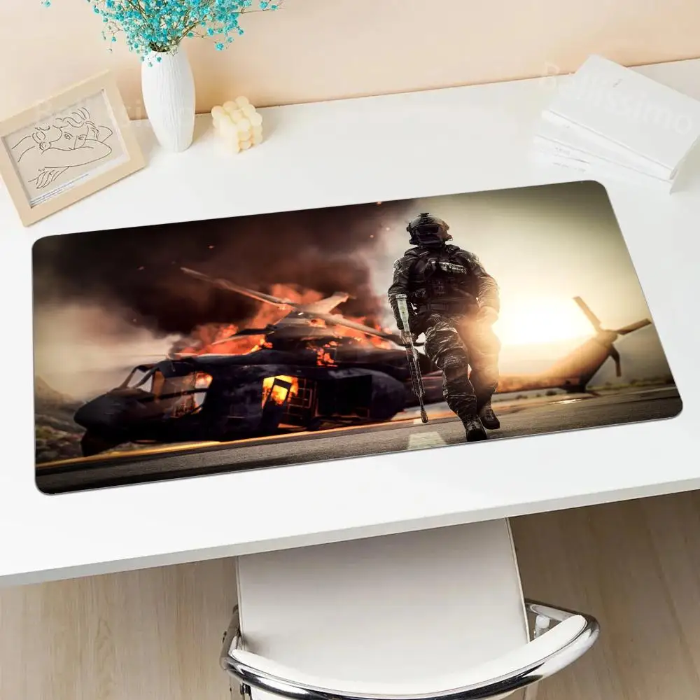 B_battlefield Large Natural Rubber Game Mouse Pad Computer Mousepad PC Gamer Mouse Mat Laptop Mausepad Mouse Carpet Keyboard Mat