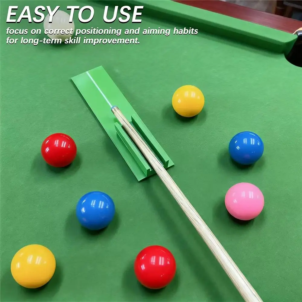 

Training Aid Billiards Stroke Trainer Beginner Friendly Universal Aiming Practice Cue Durable Straight Exerciser
