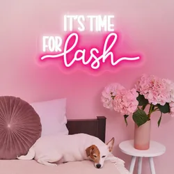 Lash LED Neon Sign Lights Lash Room Decoration Wall Art Neon Light Beauty Salon Decor Signs Business Signboard Neon Led Lights