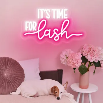 Lash LED Neon Sign Lights Lash Room Decoration Wall Art Neon Light Beauty Salon Decor Signs Business Signboard Neon Led Lights