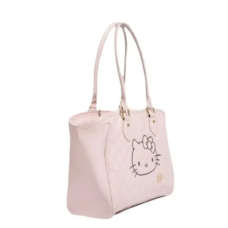 حقيبة حمل هالو كيتي المحمولة للنساء حقيبة كروس لطيفة على الكتف هدية للفتيات بسعة كبيرة للخروج والسفر