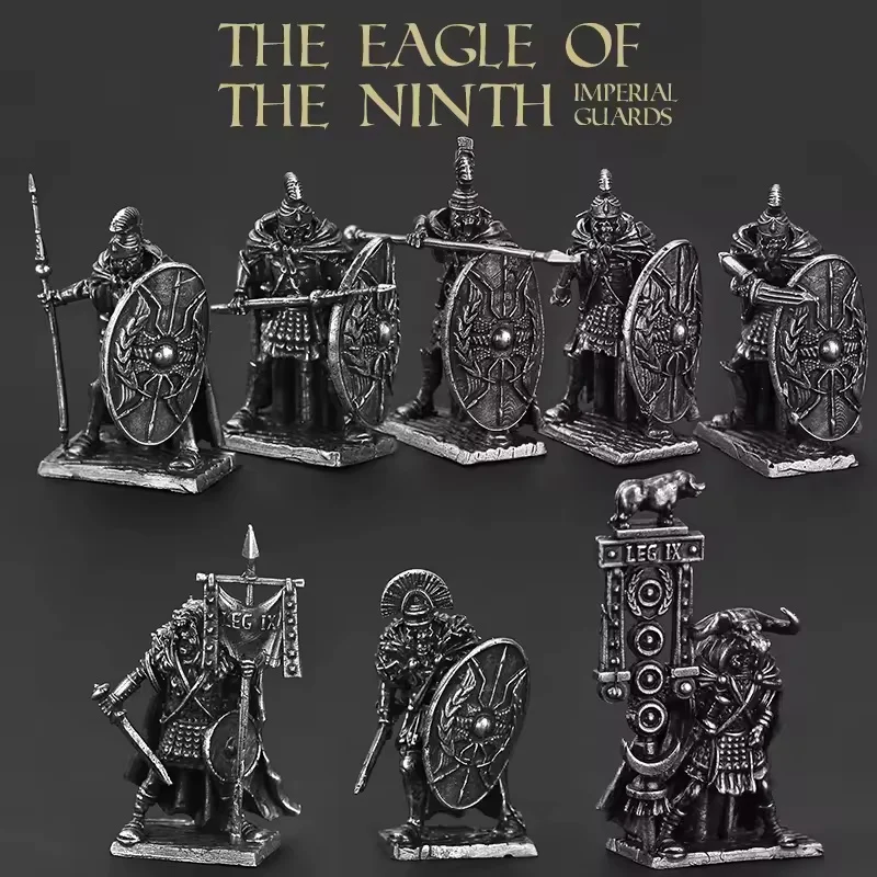 Metal Lost Roman Legion Soldier Model Military Action Figures Board Game Pieces Desktop Car Interior Mini Ornament Accessories