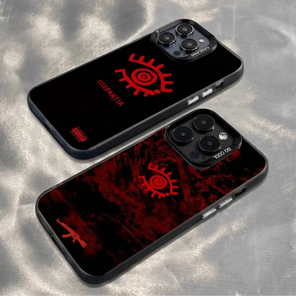 

F-Fuerza Regida 111xpantia Phone Case For iPhone17,16,15,14,13,12,11,Mini,Pro,MAX,plus,Black Matte Shockproof Cover