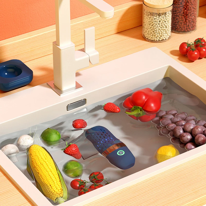 야채 세탁기 캡슐 Protable 식기 세척기 세척 캡슐 무선 야채 소독기 클리너 과일 정수기