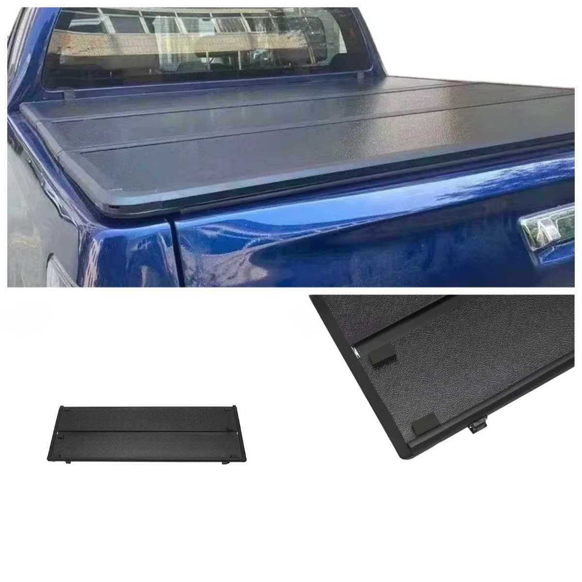 Factory Hard Tri Fold Cover Roller Lid Shutter Pickup Truck Top Retractable Roll up Tonneau Cover for Navara Ram 1500