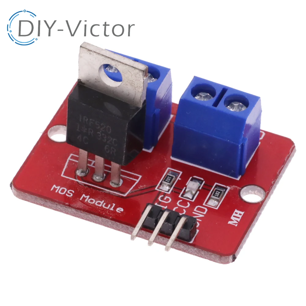 0-24V 3.3V 5V Top Mosfet Button PWM regulating IRF520 MOS Driver Module For Arduino MCU ARM Raspberry pi