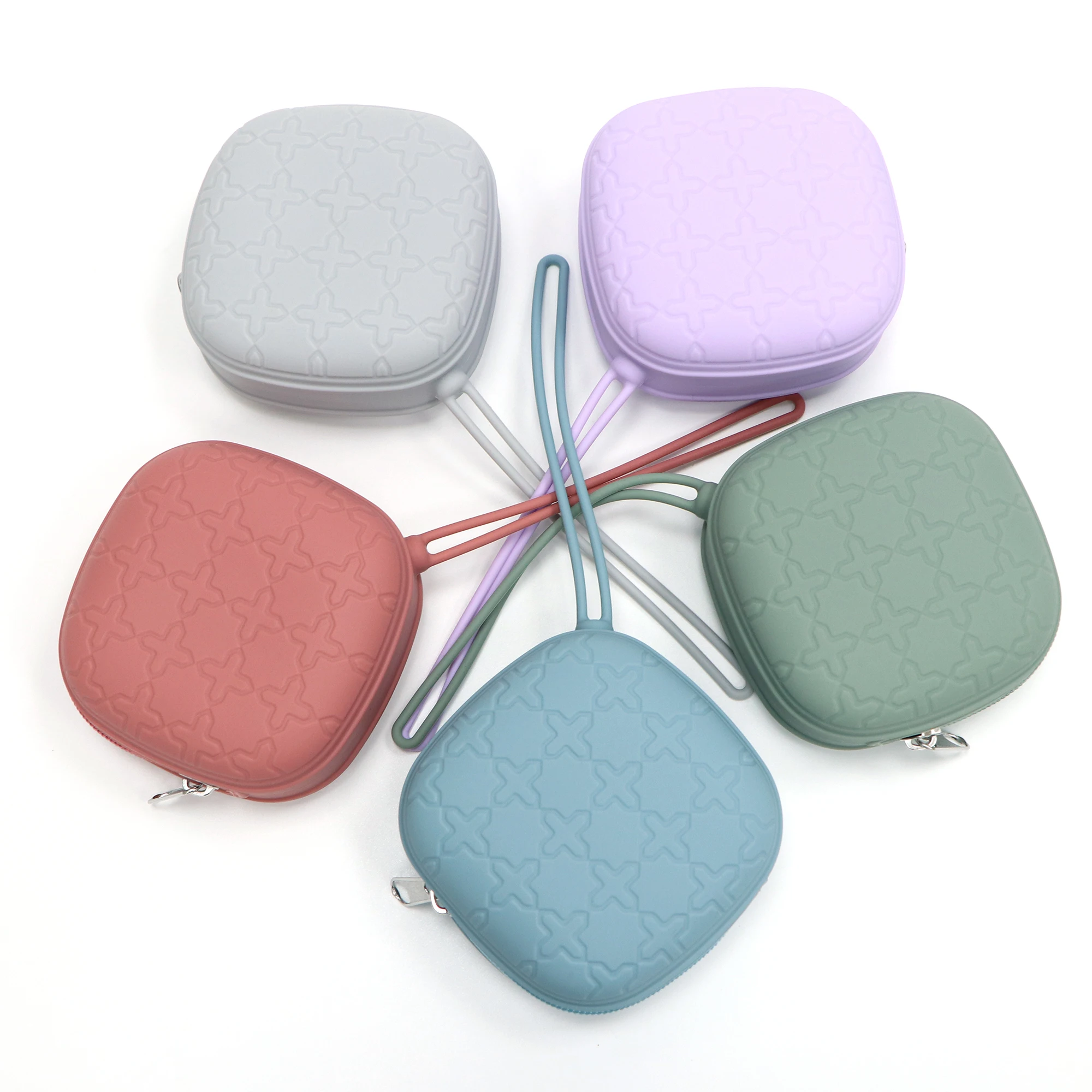 

Silicone Pacifier Case for Boys and Girls - Portable Storage Box for Pacifiers, Headphones, Keys, and Coins