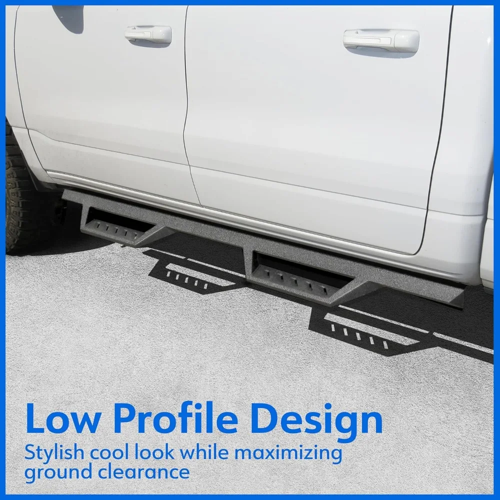 Running Board Compatible with 2019-2025 Ram 1500 (Not Fit 19-24 Classic), Crew Cab TG-LX3D82358