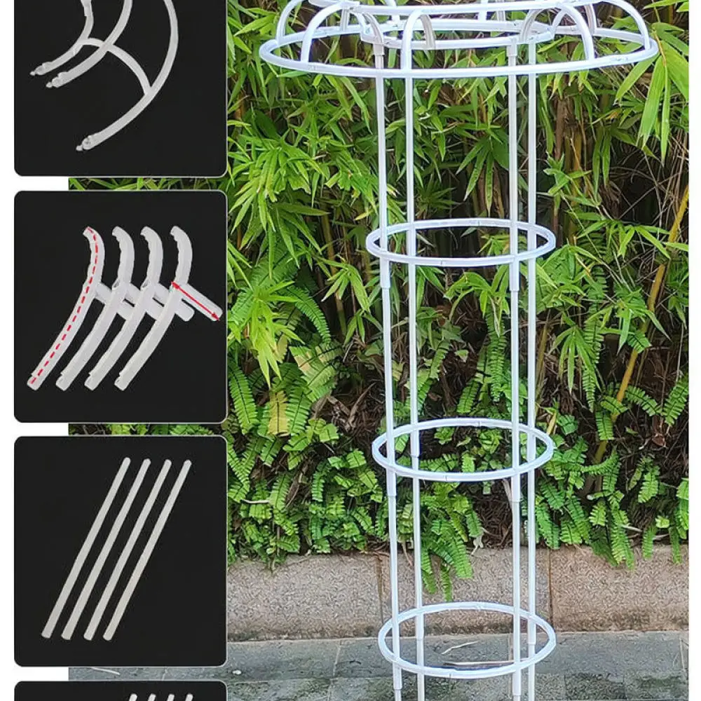 Durable Umbrella Climbing Plant Trellis For Rose Clematis Flower Vine Support Garden Metal Stake Stand Tool