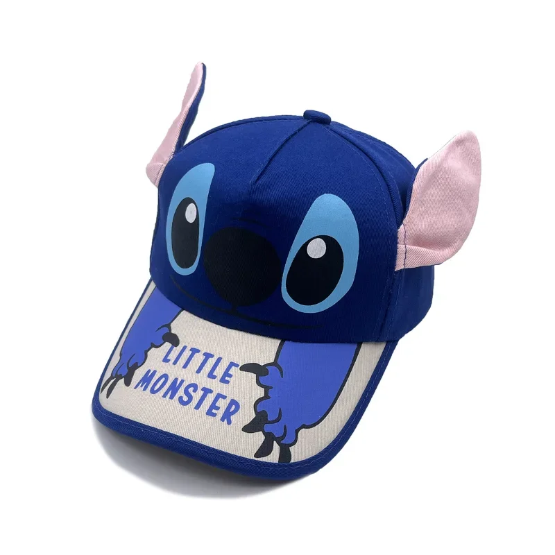 

Stitch Baseball Cap Angel Cartoon Character Cute Big Ears Cotton Adjustable Children's Breathable Sunscreen Sunshade Hat Gifts
