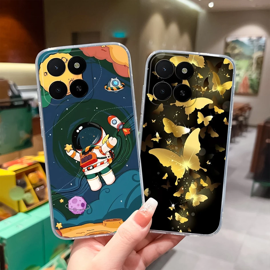 حافظة جديدة لهاتف Honor X5b Plus Shell Fashion نمط رائد الفضاء من مادة البولي يوريثان الحراري الناعمة والنحيفة والحماية المميزة لهاتف Honor X 5b Coque #3