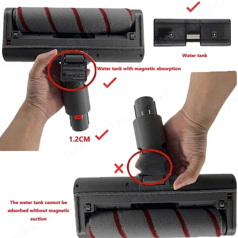 Cho Dreame T20 V12 V11 Gốc Nước Phần Cầm Tay Máy Hút Bụi Không Dây Có Thể Giặt Vải Lau Cây Lau Nhà Áo Phụ Kiện