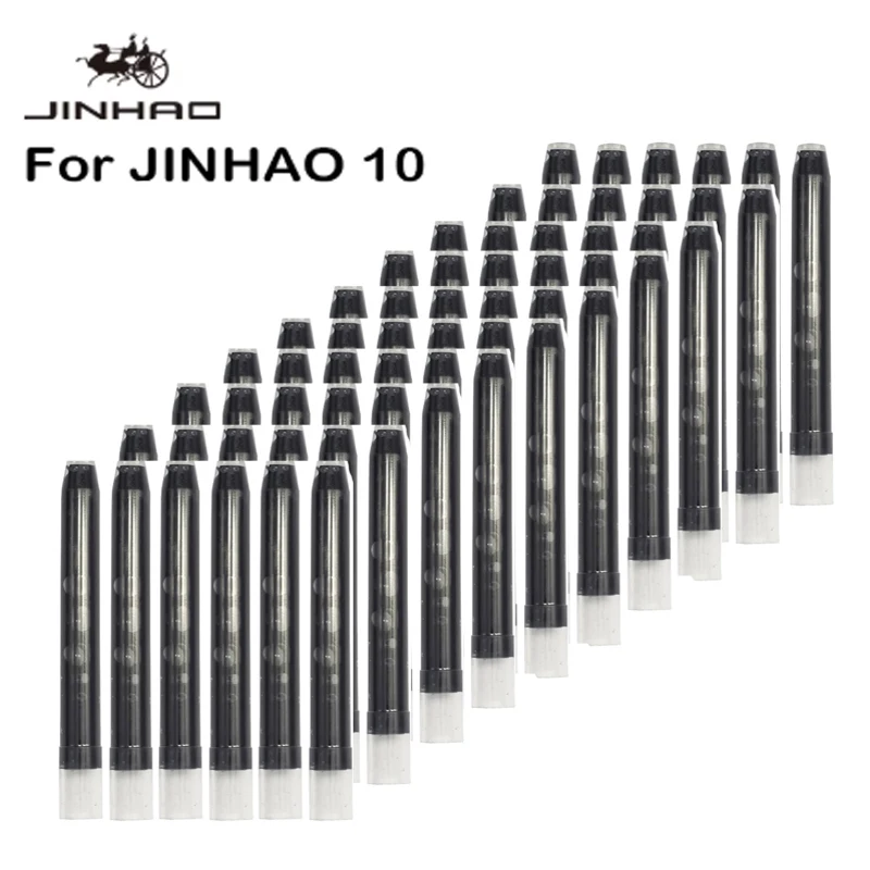 2/6/60 PCS JINHAO For 10 A1 A2 20 Majohn Fountain Pen Ink Refill Cartridges 5.5mm Caliber School Office Supplies Stationery