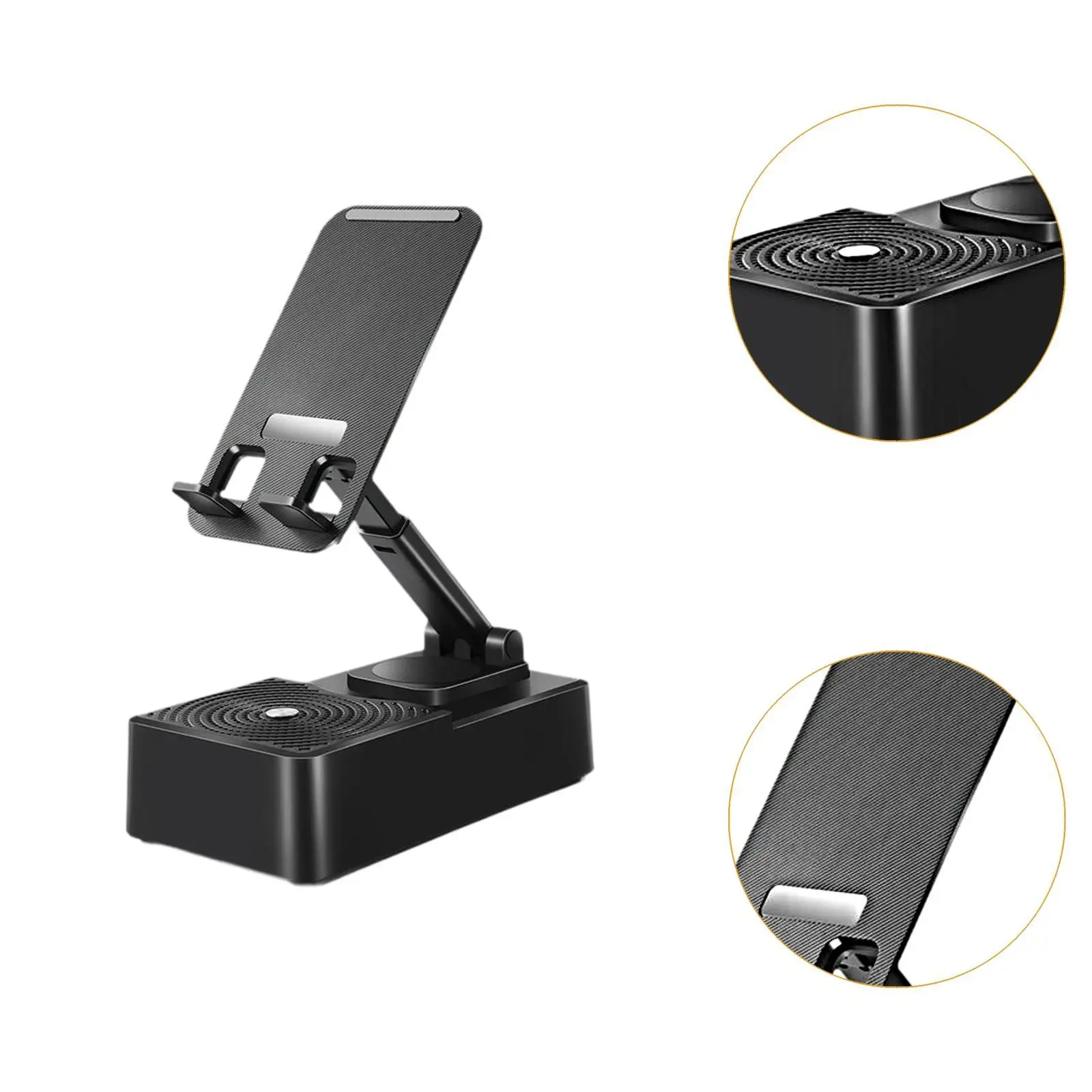 블루투스 스피커가 장착된 휴대폰 스탠드 여성용 남성용 데스크탑용 휴대폰 크래들