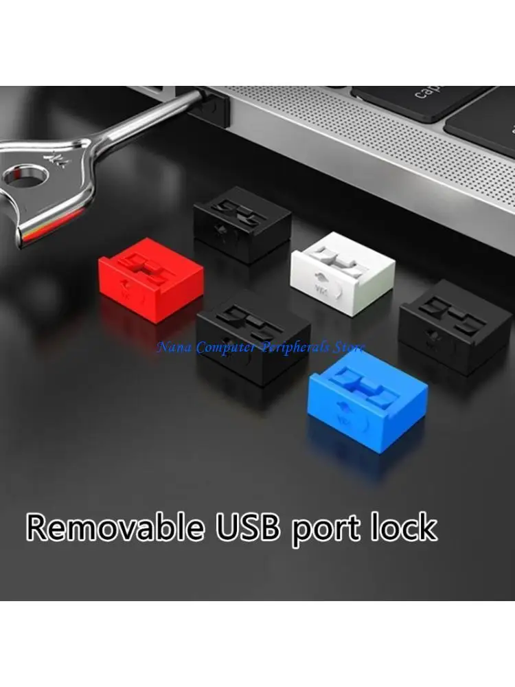 

F68C Reliable USB Port Blockers USB A Dust and Moisture Guards Safeguards Data Port on PC or Laptop Security Accessories
