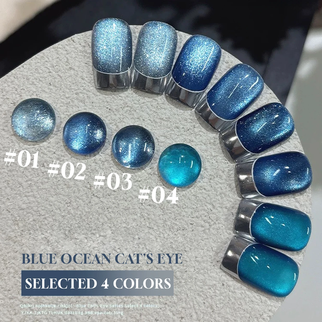 Esmalte de Uñas en Gel MIANEL 12ML, Ojo de Gato Azul Océano, Novedad 2026, Ultra Brillante, Efecto Cristal, Blanqueador de Piel, Tono Azul, Gel para Arte de Uñas