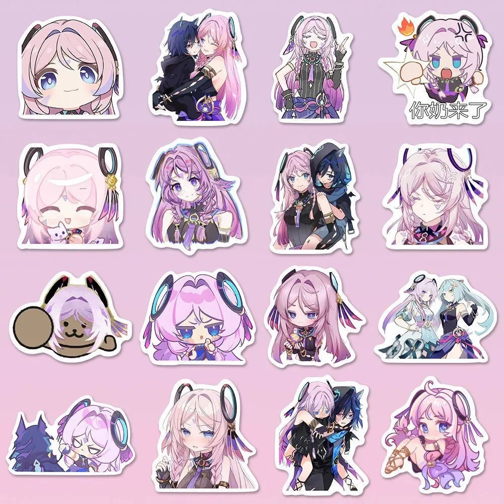 Anime Genshin Impact Citlali gafas taza pegatina motocicleta guitarra teléfono celular pegatinas juguete estudiante libro pegatinas ornamento regalo