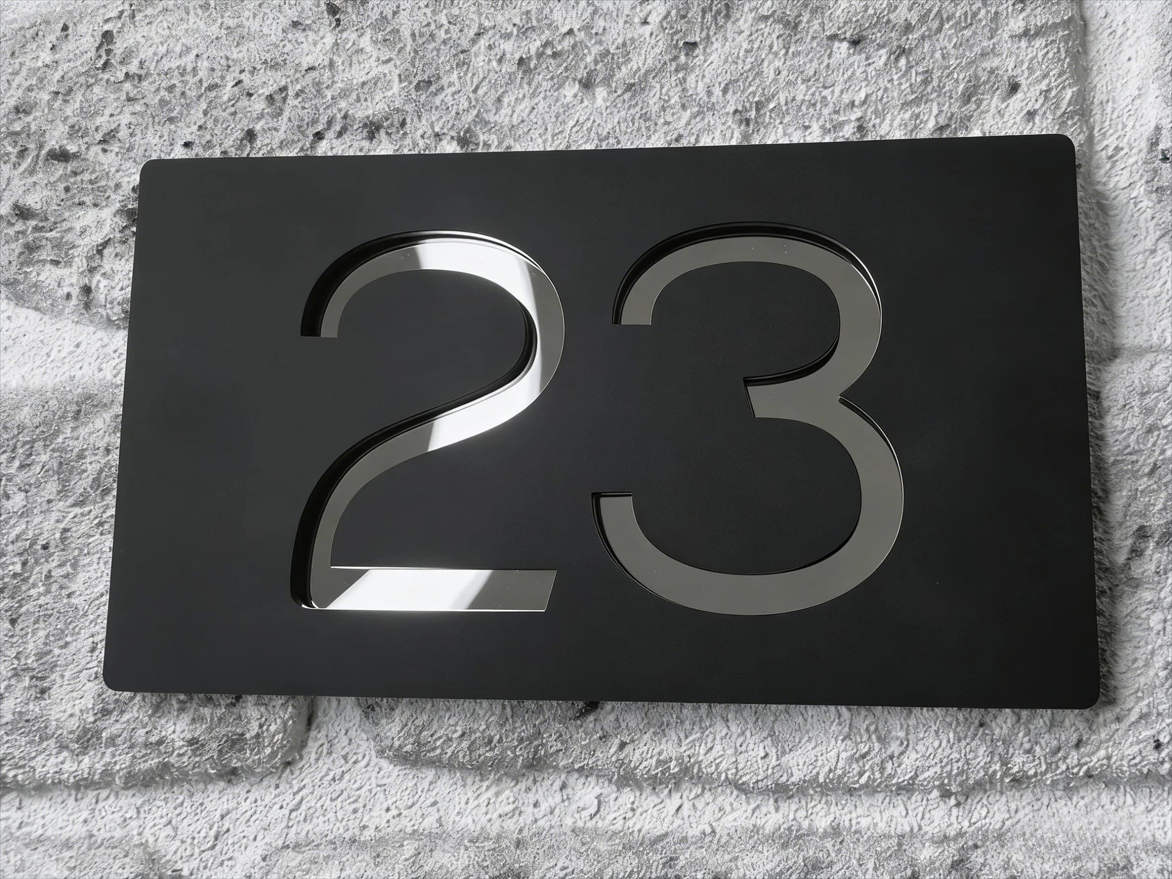 Custom Acrylic Modern House Numbers Sign Door Address Street Personalized 3D Letter Number Plaques