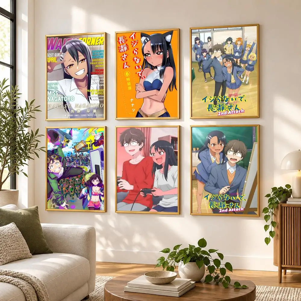 Nagatoro San Poster HD art sticky wall waterproof home living room bedroom bar aesthetic decoration