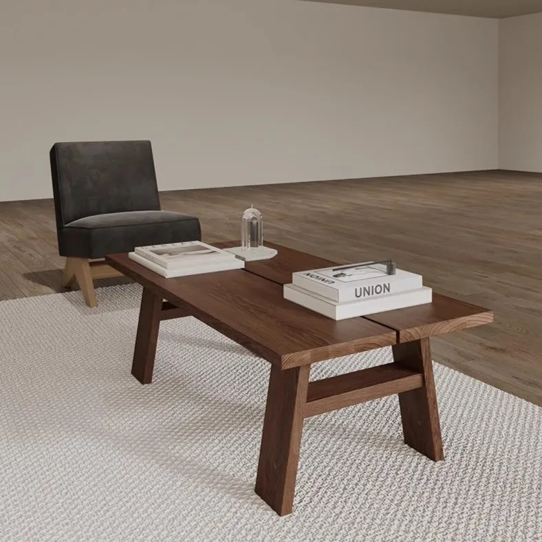 Picture 4: Retro old solid wood simple wabi wind living room log tea table in the ancient style B & B ash wood