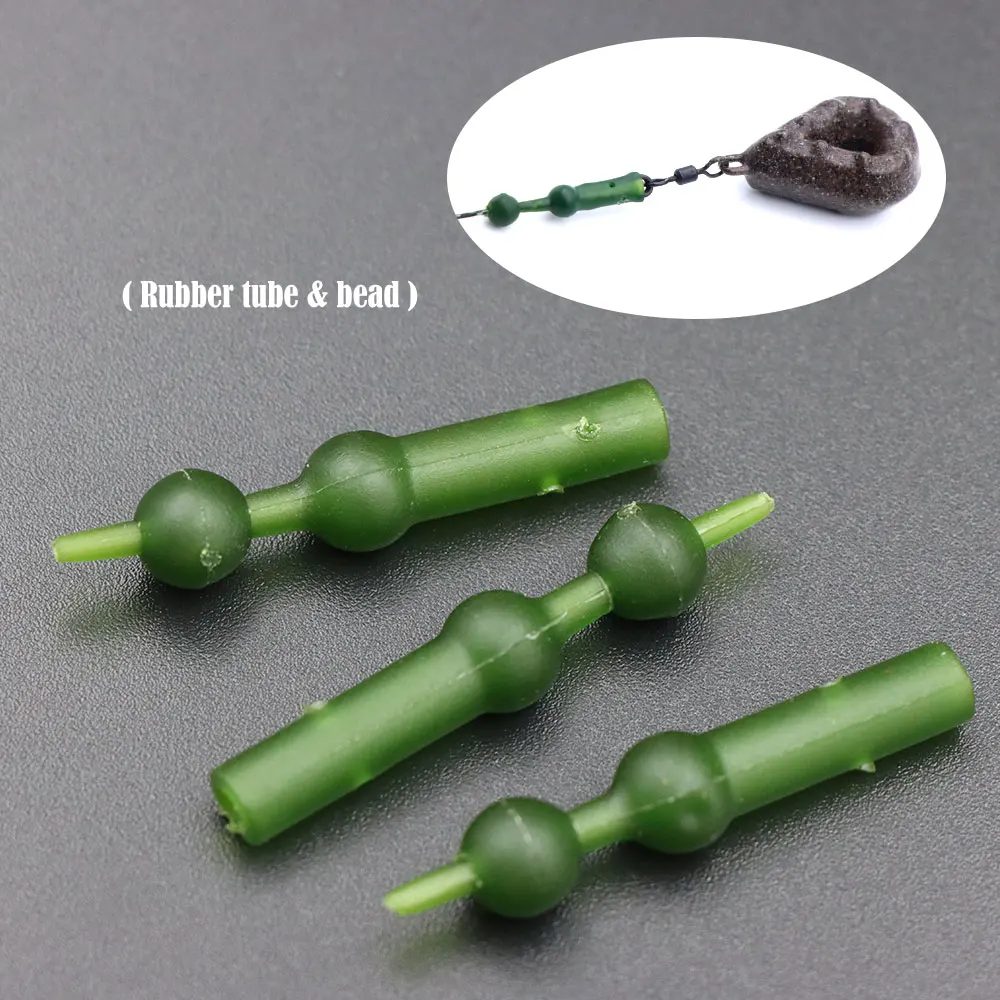 10 قطعة اكسسوارات صيد سمك الشبوط هليكوبتر تلاعب أنابيب Chod الخرز المطاط مكافحة تشابك كم ل طريقة تغذية الشعر الكارب تلاعب معالجة