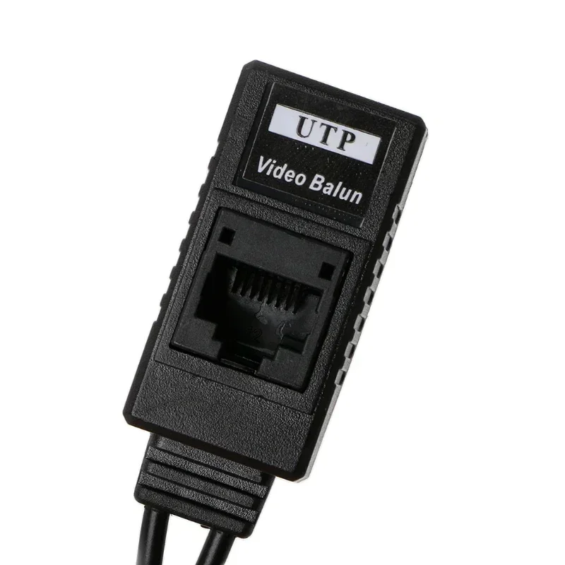 طاقة الفيديو السلبية + جهاز إرسال واستقبال Balun الصوتي لكاميرا CCTV BNC إلى RJ45