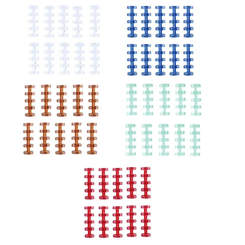 10/50Pcs Snap Split Binder Rings for Stationery