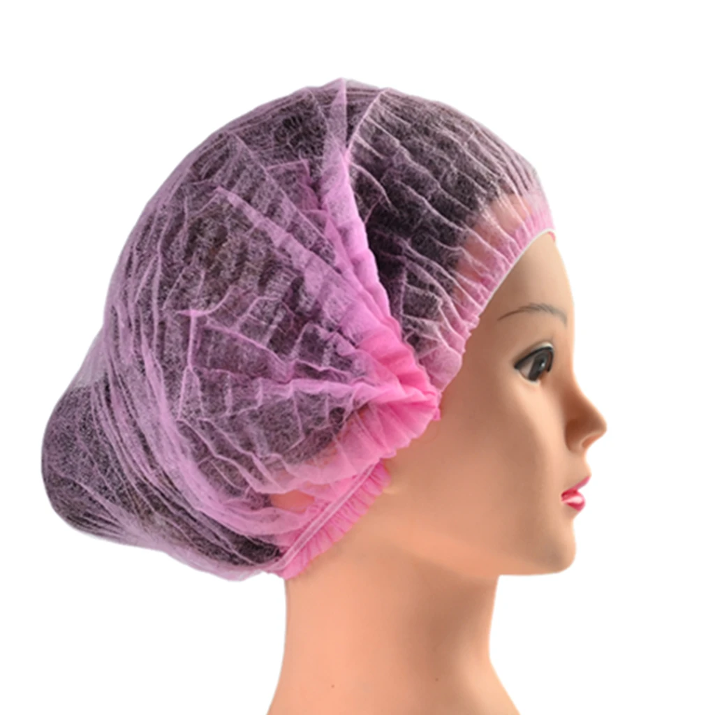 Elastic Hair Net Cap Disposable Breathable Mesh Hat for Restaurant Kitchen Hospital Workers