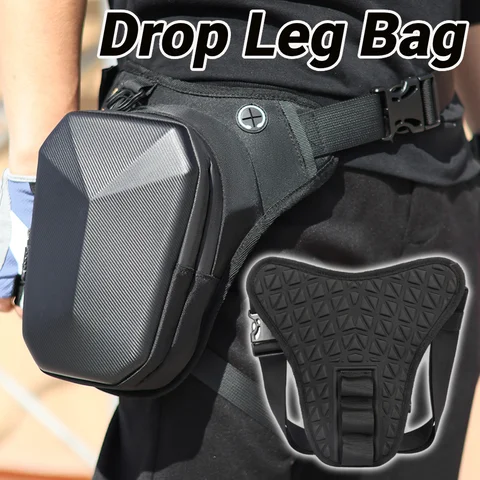 Drop Leg Bag Crossbody Shoulder Purse Waterproof Motorcycle Tank Bag Motorcycle Waist Pack for Men Women Cycling Hiking Climbing