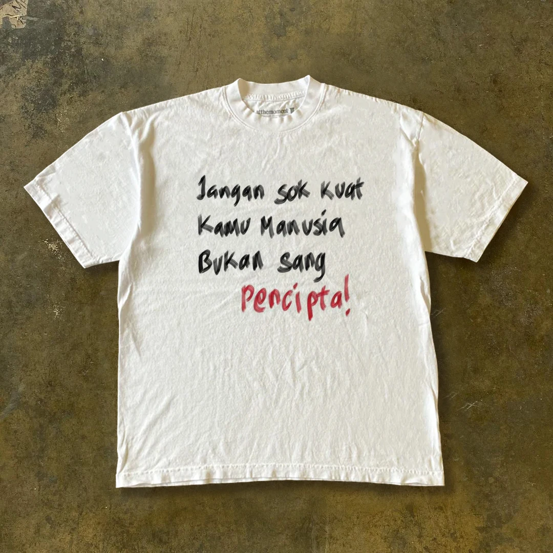 Ultra-Light High-Woven Vintage American Style T-Shirt Short Sleeve Summer Breathable Loose Fit round Neck Youth Fashion
