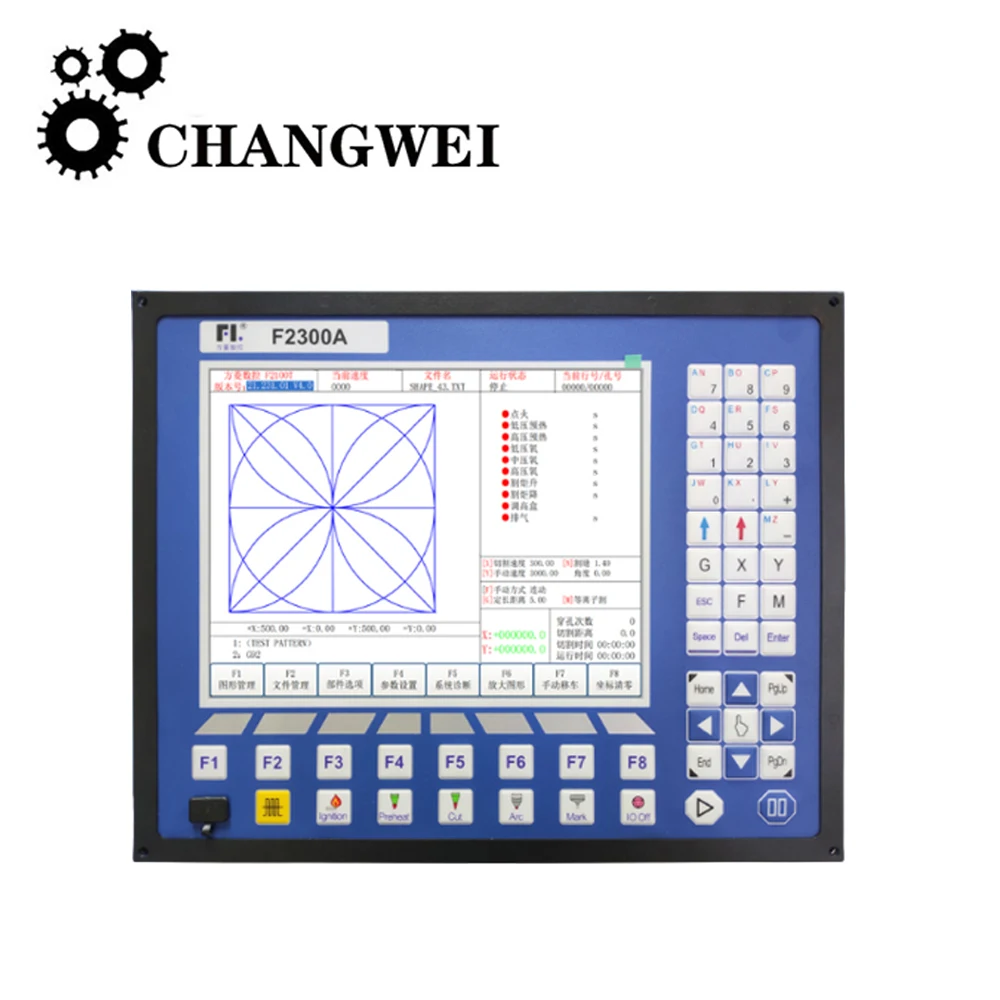 Cnc Plasma Controller F2300a/f2300at2 Axis Gantry Cutting Machine Working System For Flame Plasma Cutting Machine