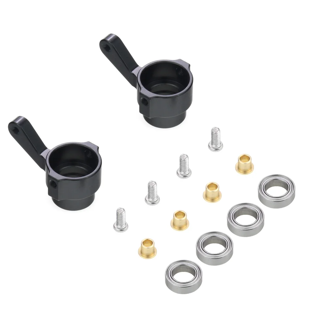 Kit de copa giratoria de dirección de metal para WPL C14 C24 C34 C44 B14 B1 B16 B24 B36 MN D90 D91 MN99S piezas de coche RC, negro