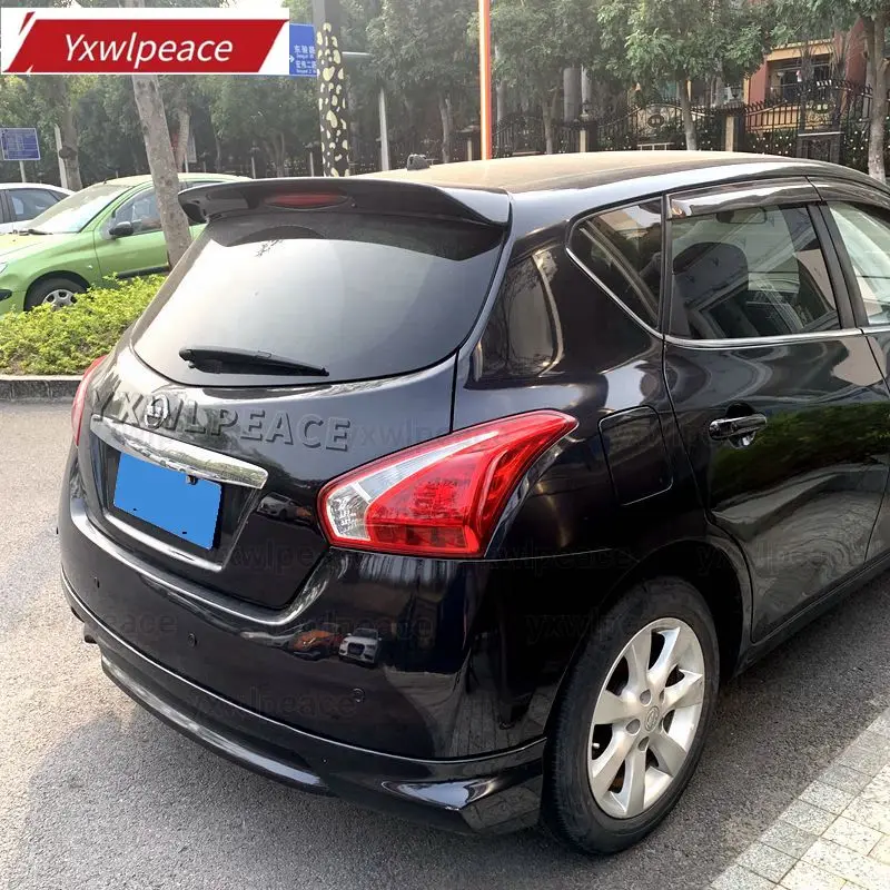 

Подходит для Nissan TIIDA 2011, 2012, 2013, 2014, 2015, высококачественный материал ABS, украшение для заднего крыла автомобиля, задний спойлер на крышу