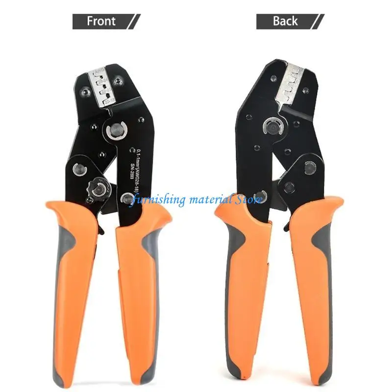 

Y5GD SN-28B Terminal Professional Pin Crimping Tool for 2.54mm 3.96mm 28-18AWG 0.1-1mm²