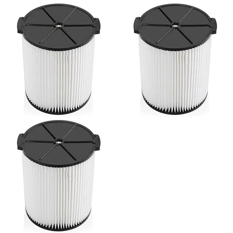 Filtros TCF-3X Vf4000 para aspiradoras de taller Ridgid, compatibles con aspiradoras de líquidos/sólidos estándar Ridgid