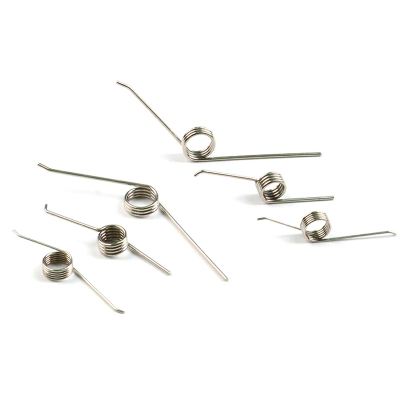 10pcs Snap Torsion Spring Push Switch Open Cover Box Hand Press Universal Torque Spring Yellow Trash Can Lid Small Spring